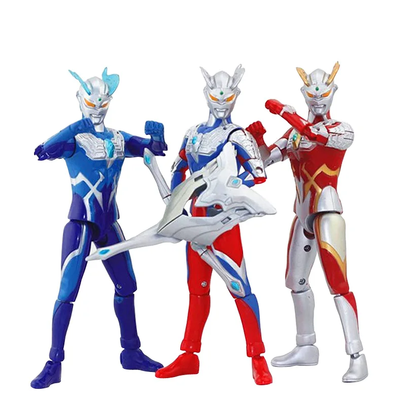 2021 Sell Like Hot 17cm Ultraman Zero Luna-Miracle Strong-Corona Ginga Weapons Monster Action Figures Model Movable Joints Toys | Игрушки и