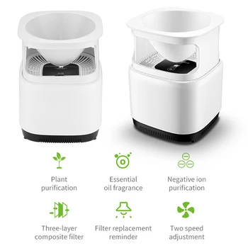 

Ionizer Generator Plant Air Purifier Home Office Filter Air Freshener Negative Ion Portable Generator Purification