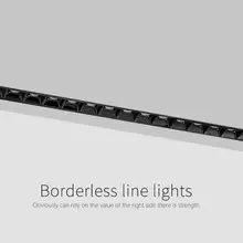10 шт. бескаркасные линии света бар креативные линейные светодиодные утопленные потолочные светильники полосы гостиной коридора света Ac90-260v