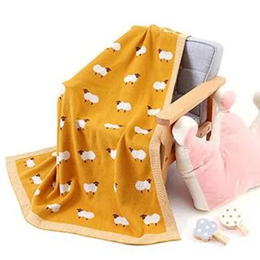 Cobertor do Bebê de Malha Envoltório dos Desenhos Recém-nascido Swaddle Carrinho Cama Animados Alpaca Infantil Meninos Meninas Recebendo Cobertores Crianças Colchas 10 Cobertores e mantas