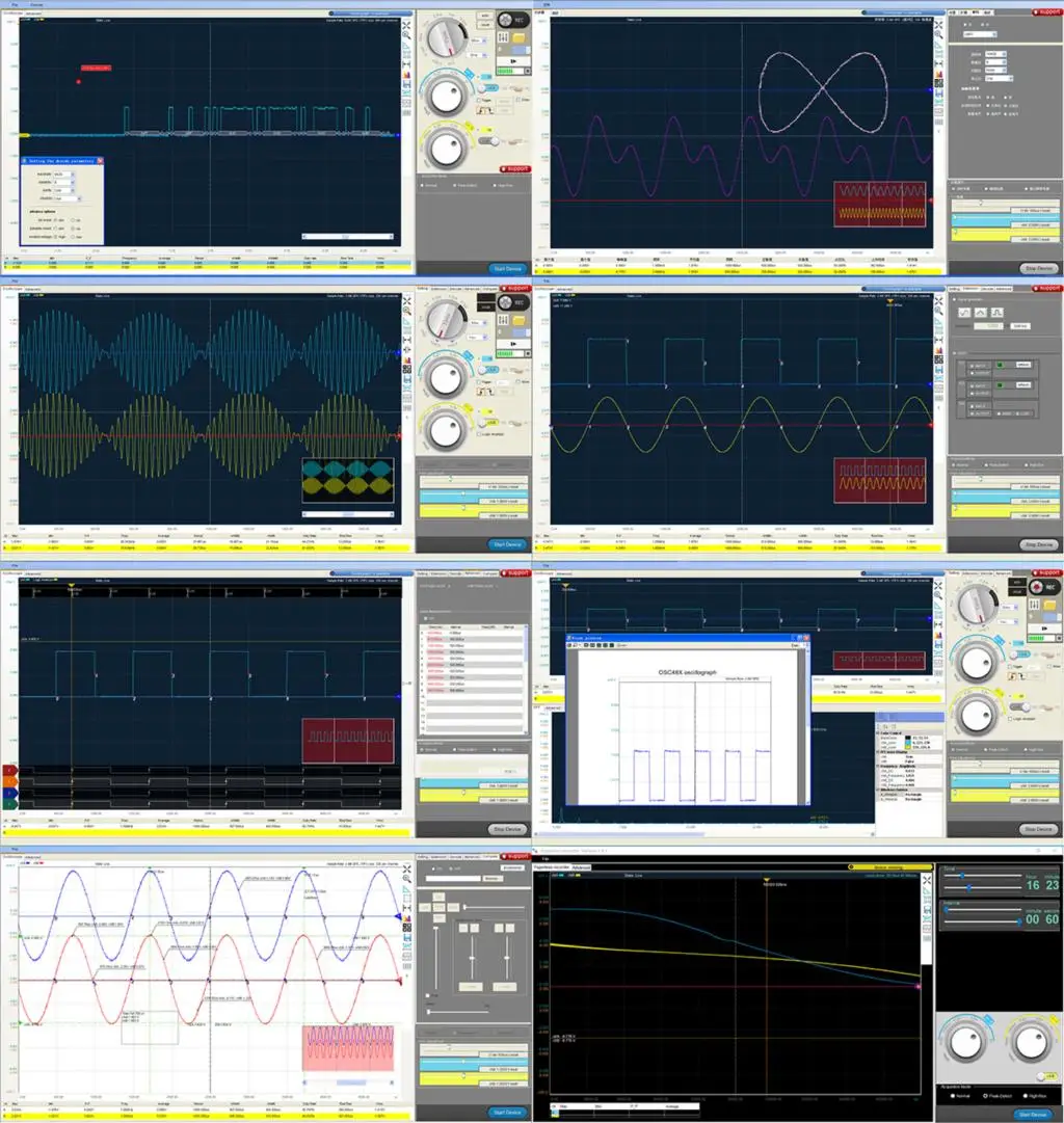 LOTO – Oscilloscope USB/PC OSC482M(Android + Windows), taux d'échantillonnage 50 MS/s, bande passante 20MHz, pour automobile, étudiant, ingénieur