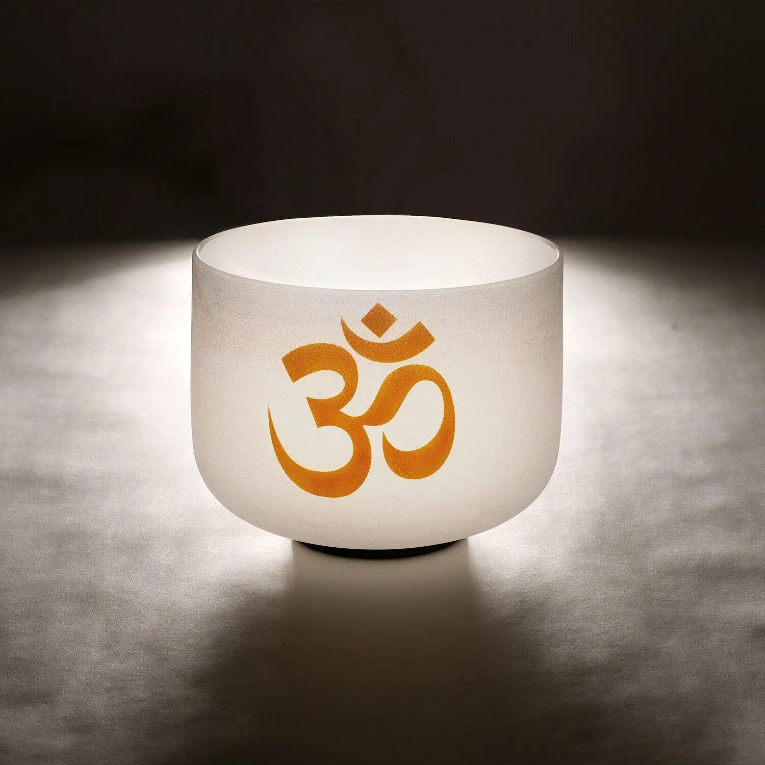Чакра topфонд 432 Гц OM Design Frosted кварцевое "пение" Bowl 8 дюймов | Спорт и развлечения
