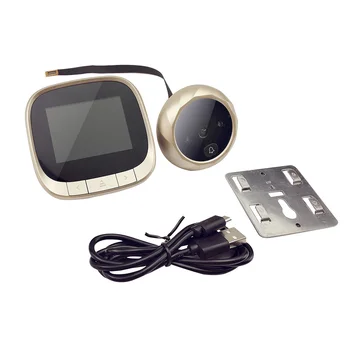 

Home Digital Door Viewer Rechargeable Photo Loop-storage Plastic 300 Thousand Pixels Entrance Door Camera