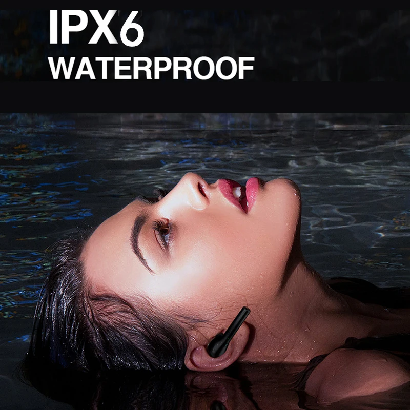 IPX6 водонепроницаемые наушники с шумоподавлением наушники Bluetooth v5.0 TWS Мини Спортивные Беспроводные гарнитуры с микрофоном для Iphone