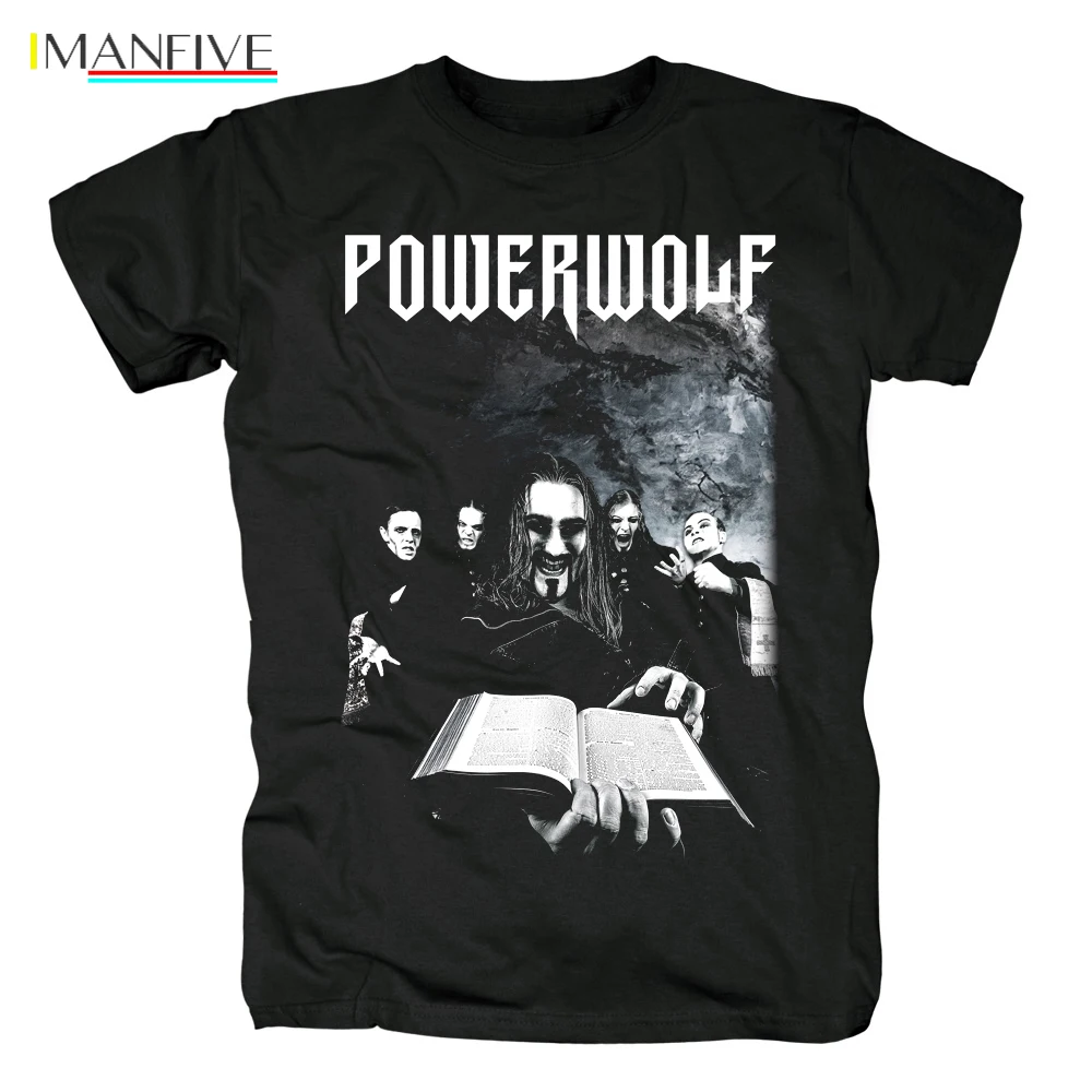 

Free Shipping Powerwolf Industrial Metal Die New T-shirt Asian Size Printed T Shirt Short Sleeve Men Top Tee