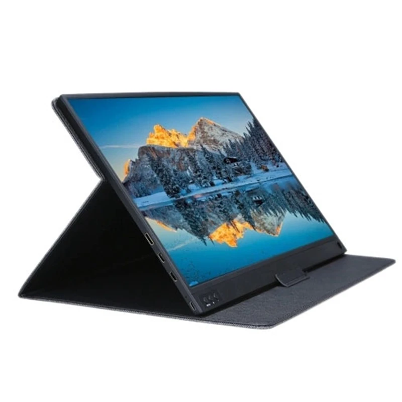 T-Bao Портативный монитор 1920X1080 HD ips 15,6-дюймовый Дисплей свяжитесь Экран монитор 8000 мА/ч, Перезаряжаемые Батарея с кожаный чехол