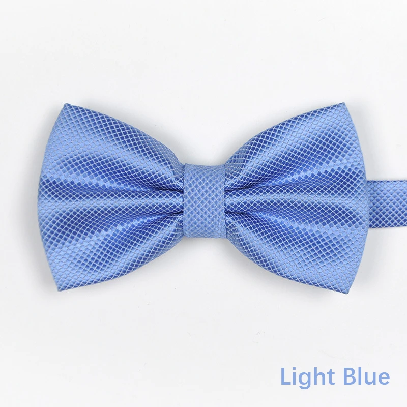 Light Blue 20 цветов, однотонные модные галстуки-бабочки, цветные клетчатые Галстуки для жениха, мужские галстуки-бабочки для свадьбы - Color: Light Blue