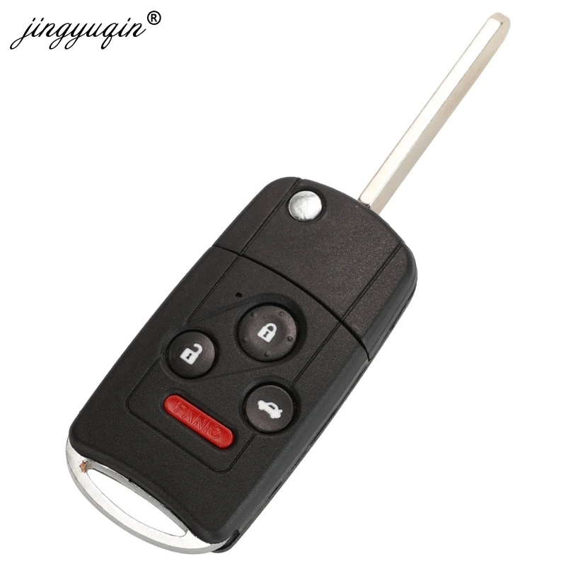 Jingyuqin корпус автомобильного ключа дистанционного управления брелок для HONDA ACCORD Элемент CR-V HR-V города джаза ODYSSEY CIVIC 2/3/4 BTN изменение флип ключ чехол