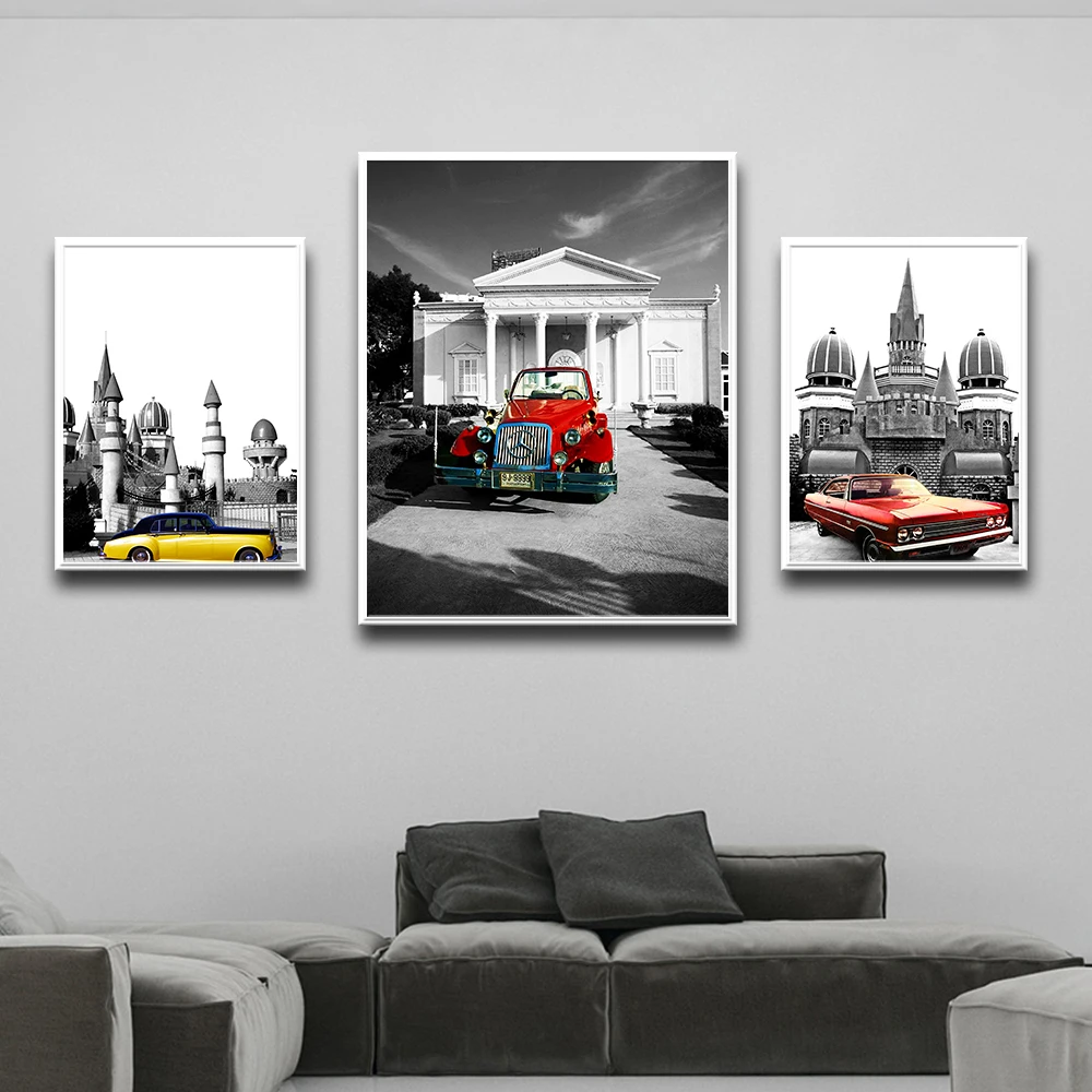 

HD Printed Sedan Car Pictures For Home Design Wall Pictures For Living Room Decor Wall Decor