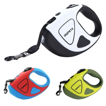 

No Battery Pet Dogs Automatic Telescopic Leash , LED Luminous Telescopic Leash Retractable Leashes Lights Solid All Seasons