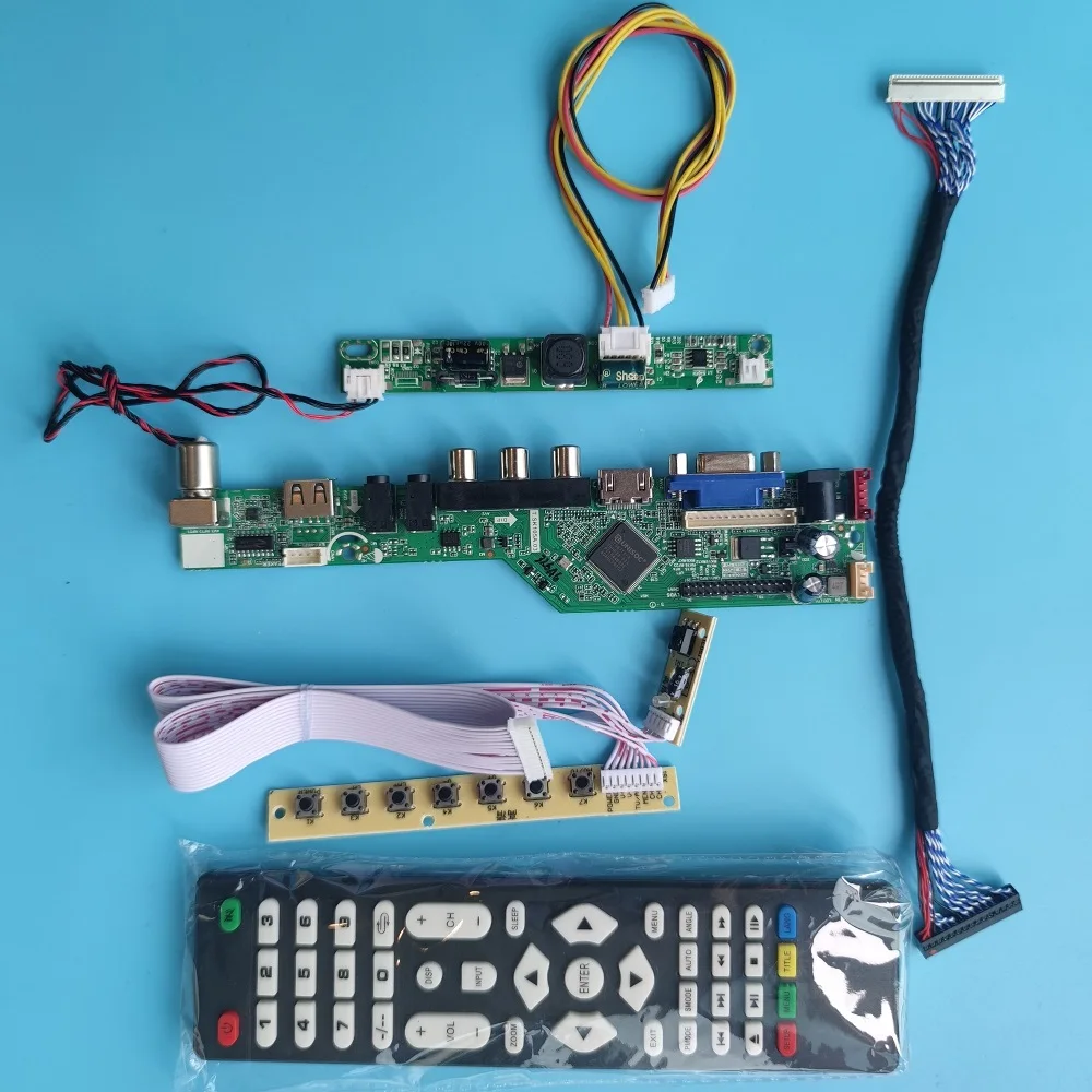 Kit de Placa Controladora Vga av Lcd Compatível com Hdmi 30pin Ltm200kt07 M195rtn01 M200rtn01 1600×900 60hz