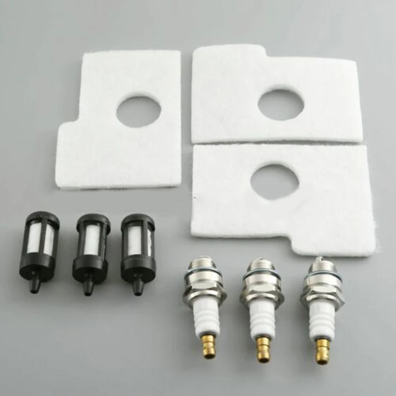 

Garden Fuel Spark Plugs Chainsaw Parts Replacement Air Filters Set Outdoor For STIHL MS180 MS170 018 High Quality