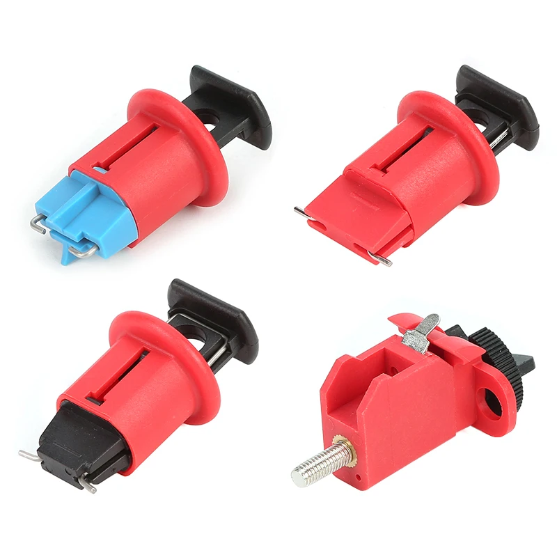 

5pcs/lot Circuit Breaker Lock Electrical Safety Lockout Miniature Air Switch Breaker Lockout for Power Isolation pinout