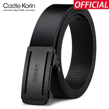 Men's belt high-quality cowhide automatic buckle alloy buckle wear-resistant new luxury design black inner wear men's belt