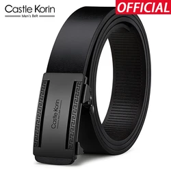 Men's belt high-quality cowhide automatic buckle alloy buckle wear-resistant new luxury design black inner wear men's belt