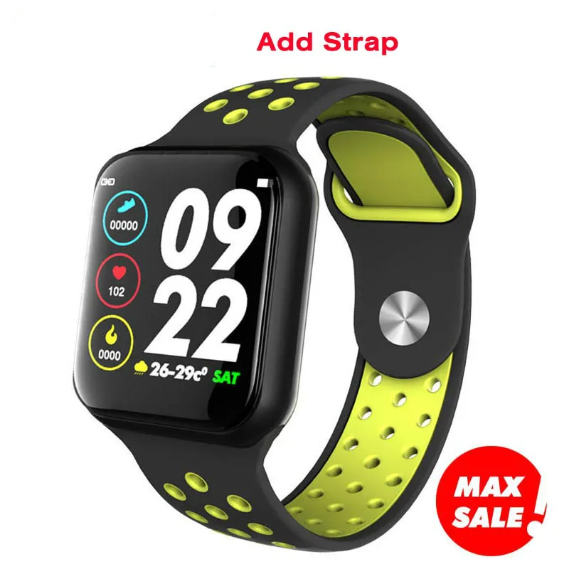 

Smart Watch F8 Bluetooth Heart Rate Monitor Calories Fitness Tracker Alarm Clock IP67 Waterproof Smart Bracelet Men