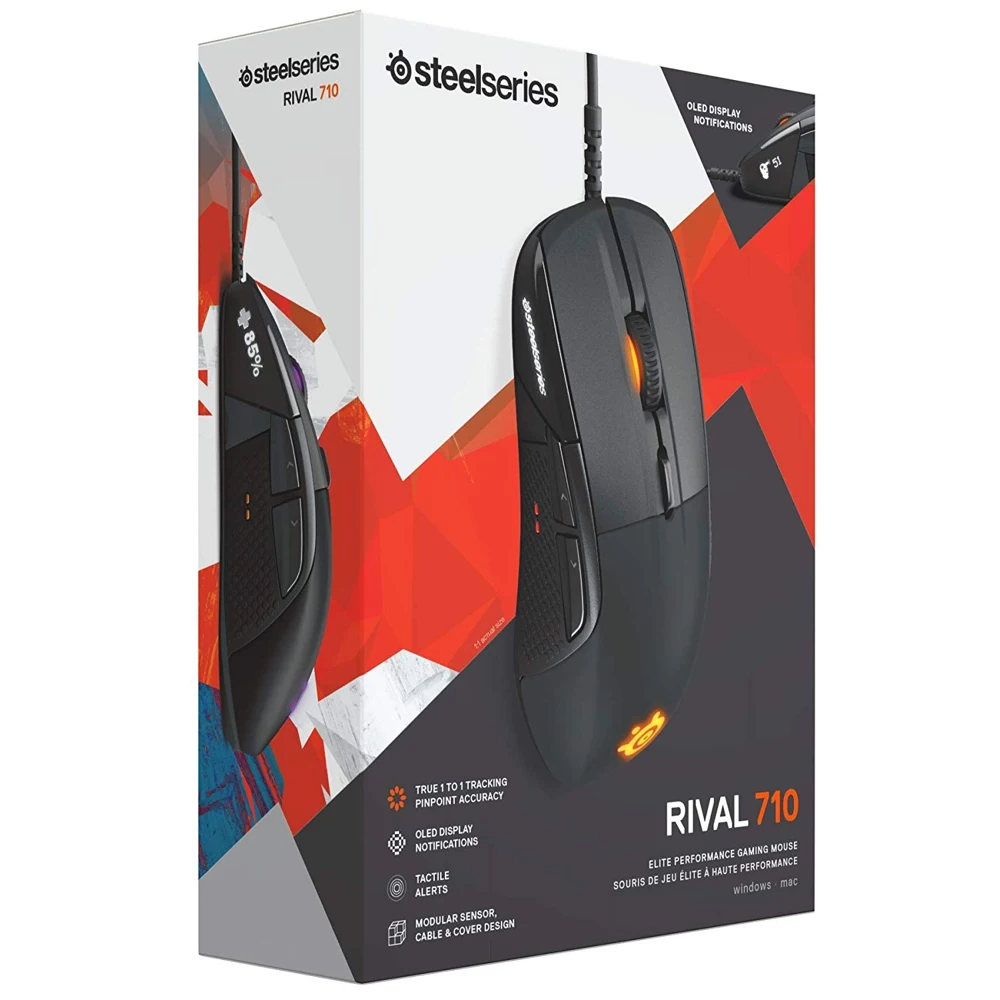 Мышь Steelseries Rival 710 черный оптическая(12000dpi) USB игровая(5but