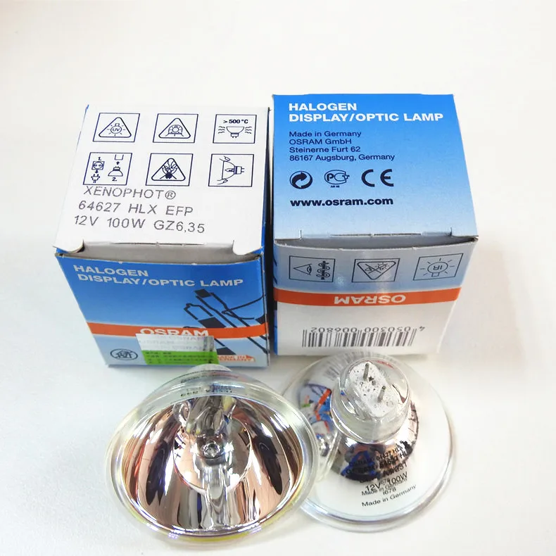 XENOPHOT OSRAM 64627 HLX EFP 12 в 100 Вт GZ6.35 оптические галогенные лампы для микроскопа лампа В |