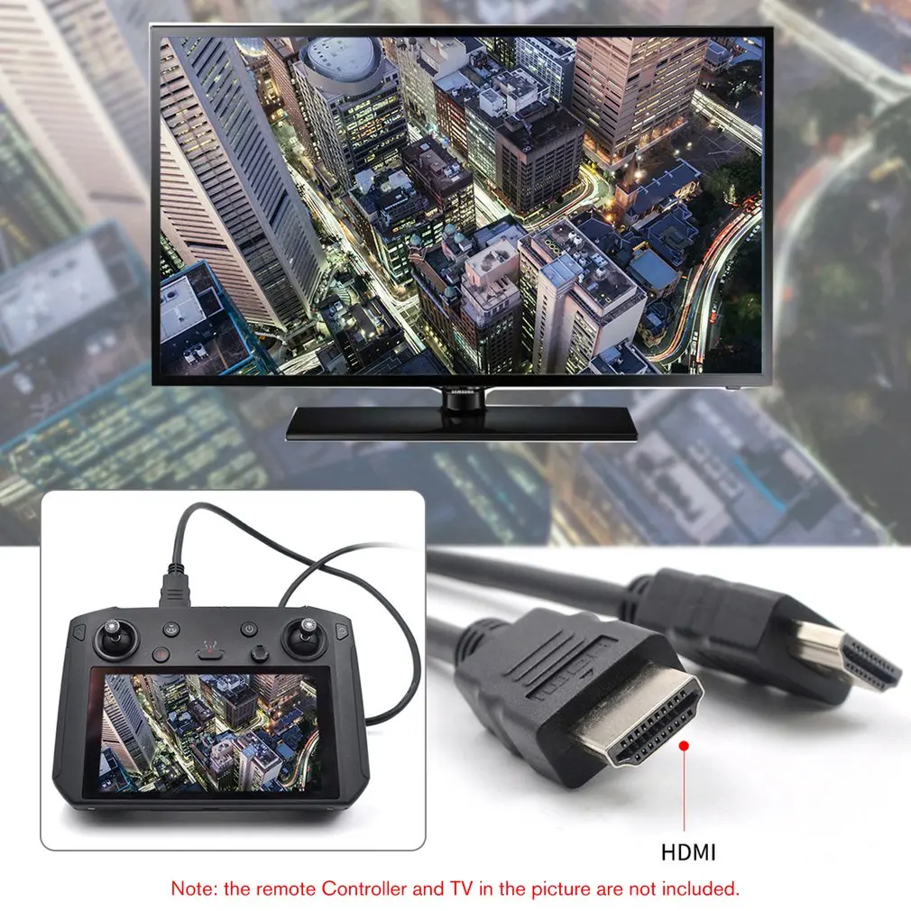 Мини HDMI кабель для DJI Дрон пульт дистанционного управления с экраном 4K передача данных в режиме реального времени высокоскоростной конвертер адаптер к телевизору
