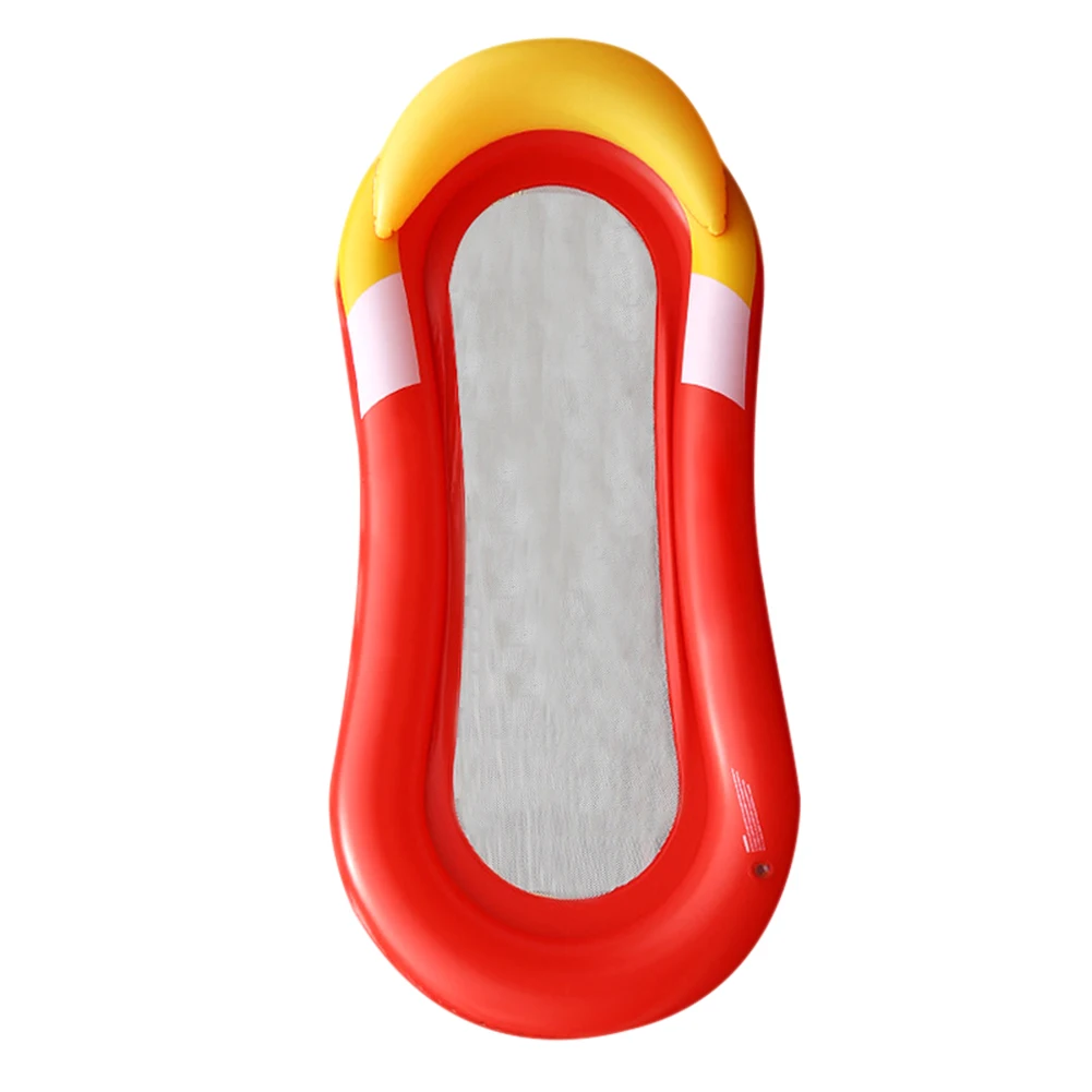 Надувной гамак для воды плавающий кресло-кровать стул сушильный плавательный бассейн пляжные аксессуары& T8 - Цвет: Красный