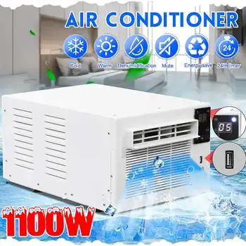 

1100W Cold/Heat dual use Desktop air conditioner 220V/AC 24-hour timer With remote control LED control panel Pet air conditione