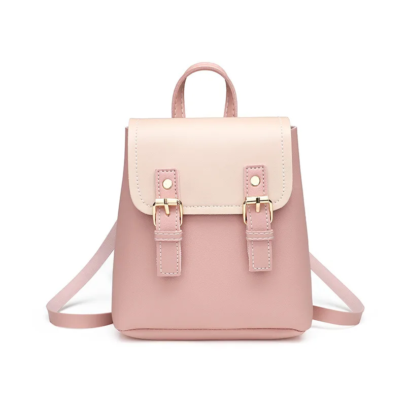 Mini Bag Backpack Travel-Bag Multi-Function Winter Fashion Child PU Solid Wind Trend