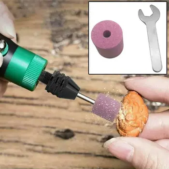 

Portable Drill Bit Sharpening Tool Grinder Brown Corundum Polishing Supplies Kit
