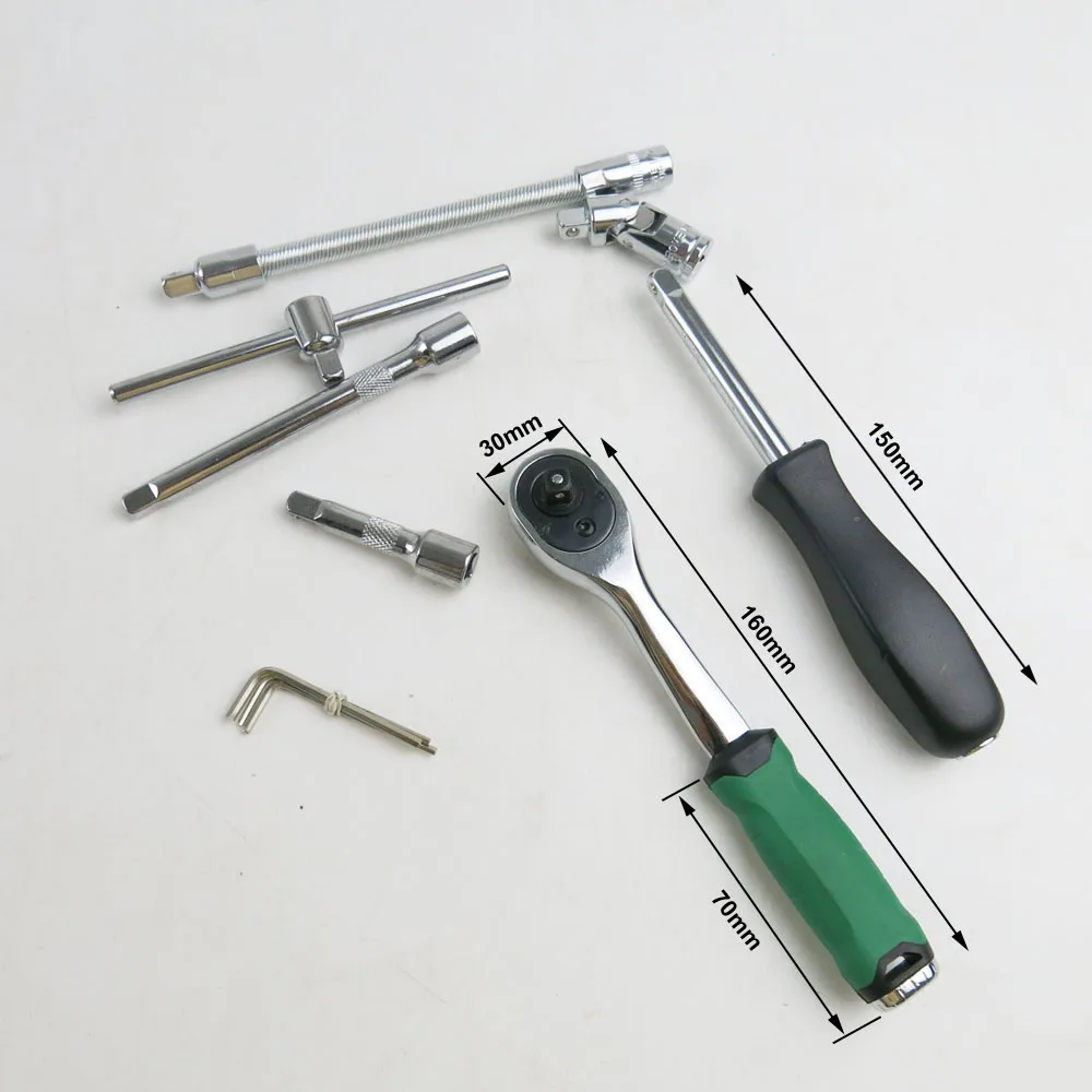 Инструменты для ремонта автомобиля, ручной гаечный ключ 46 в 1, набор инструментов для ремонта автомобиля, комбинированный чехол для инструмента, набор регулируемых гаечных ключей