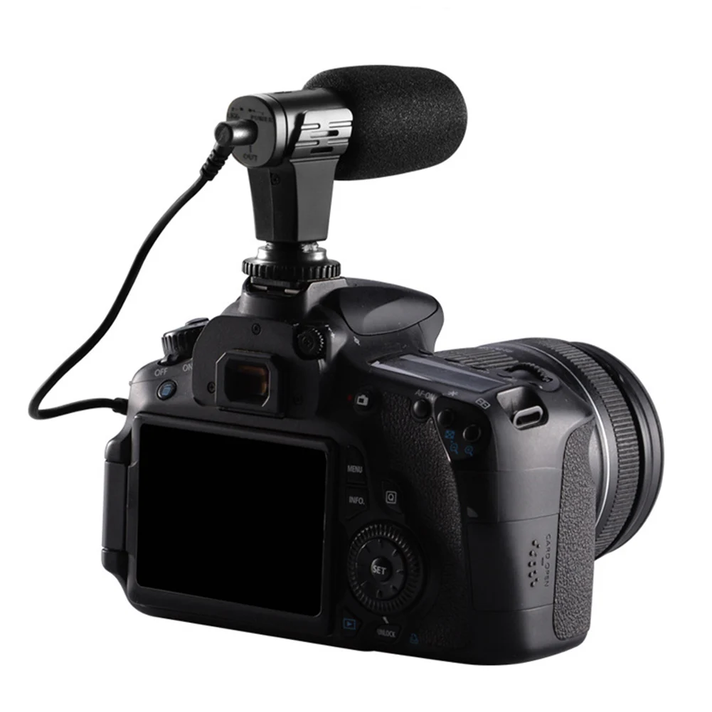 Конденсатор фотографии интервью Запись микрофон для Cano n Niko n камеры DSLR DV SGC-598