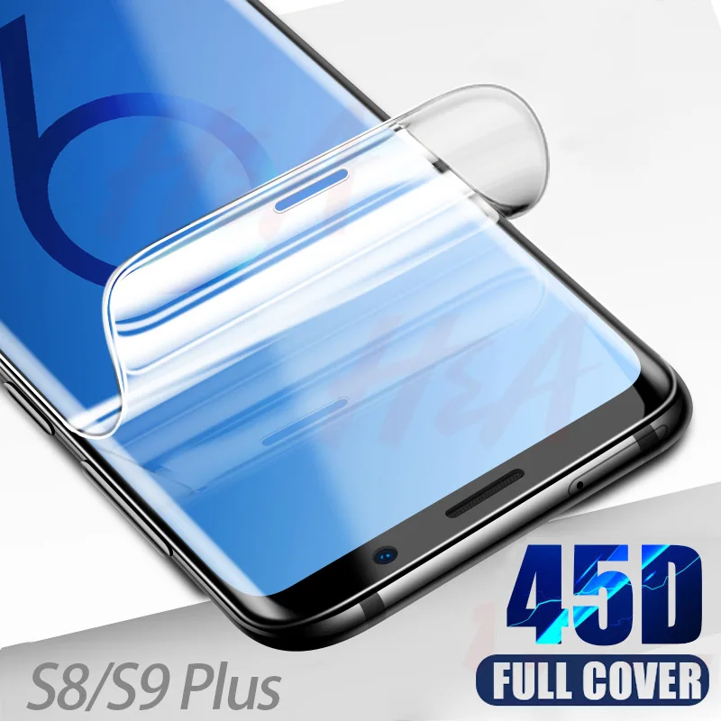 

45D Screen Protector For Samsung Galaxy S9 S8 Plus S10 Plus Lite A50 A40 Hydrogel For Samsung Note 8 9 10 Plus soft Film