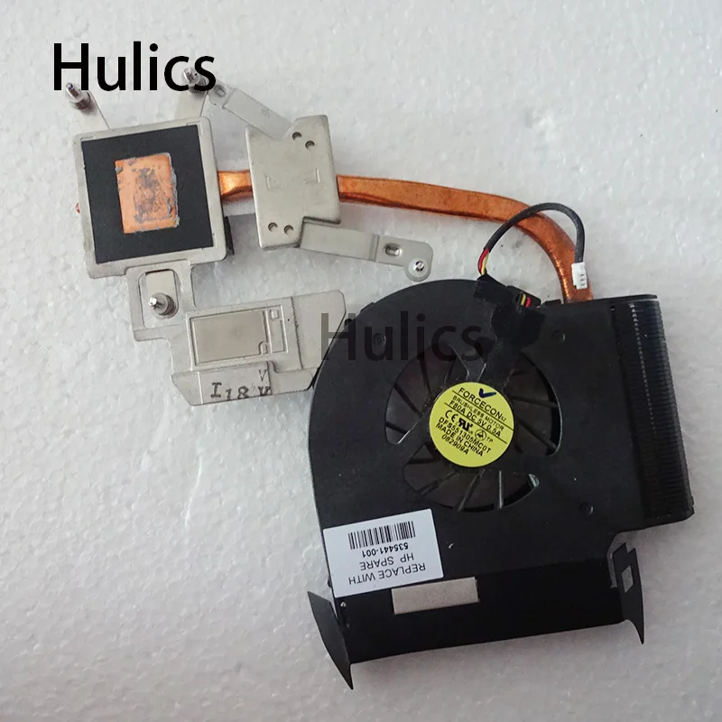 Hulics для hp павильон DV6-2000 DV6-1100 DV6 радиатор ЦП охлаждающий вентилятор cooler 535441-001 аккумулятор большой емкости DFS551305MC0T F80A