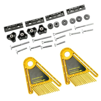 

Portable Router Table Woodworking Extensions Miter Guide Feather Boards Cutter