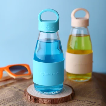 

Child Cute Cup Creative Girl Yellow Transparent Cup Portable Simple Botellas Para Agua Student Milk Hot Water Cup 350ML MM60SB