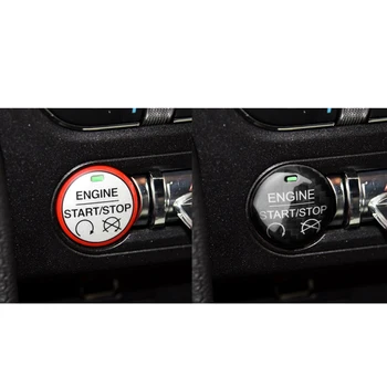 

Car Carbon Fiber Sticker Engine Start Stop Button Sticker For Ford Mustang 2015 2016 2017 2018 2019