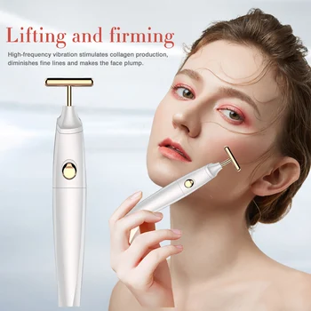 

Microcurrent Face Massager Stick Slimming Galvanic Face Care EMS Facial Firming Skin GuaSha Lift Beauty Face Lift Tools