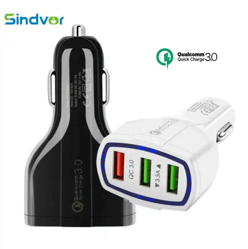 QC 3 0 USB Автомобильное зарядное устройство Quick Charge портовое быстрое для