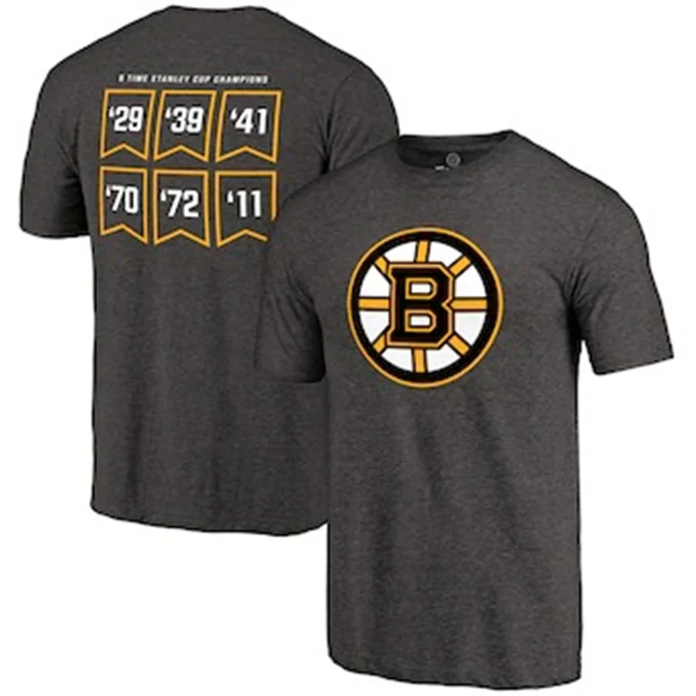 Men's Harajuku Girls Hockey Team 2021 Boston Summer Oversized Short Sleeve men's T-shirt Printed Brown Bears Sports Shirt T-shir |