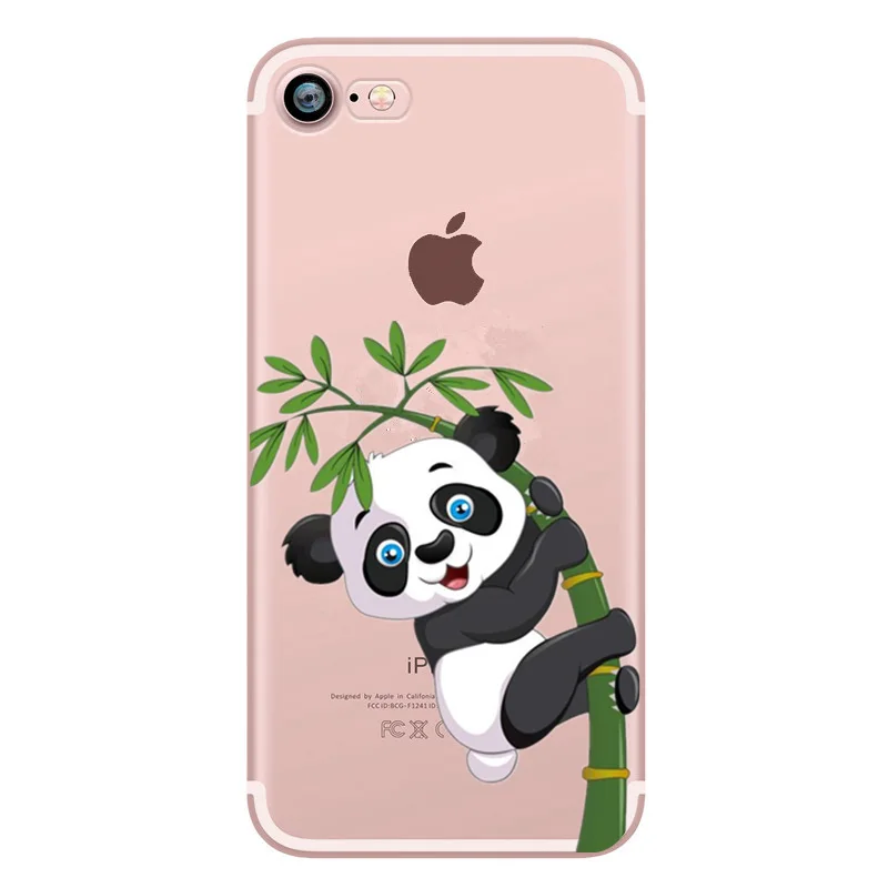Милый прозрачный чехол с единорогом для iphone 8 5 телефон 2020 6 S 7 plus мягкие