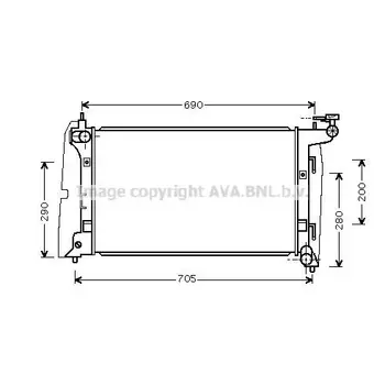 

Radiator cooling system AUTOMATIC \ Toyota Corolla 1.4-1.8 02 AVA
