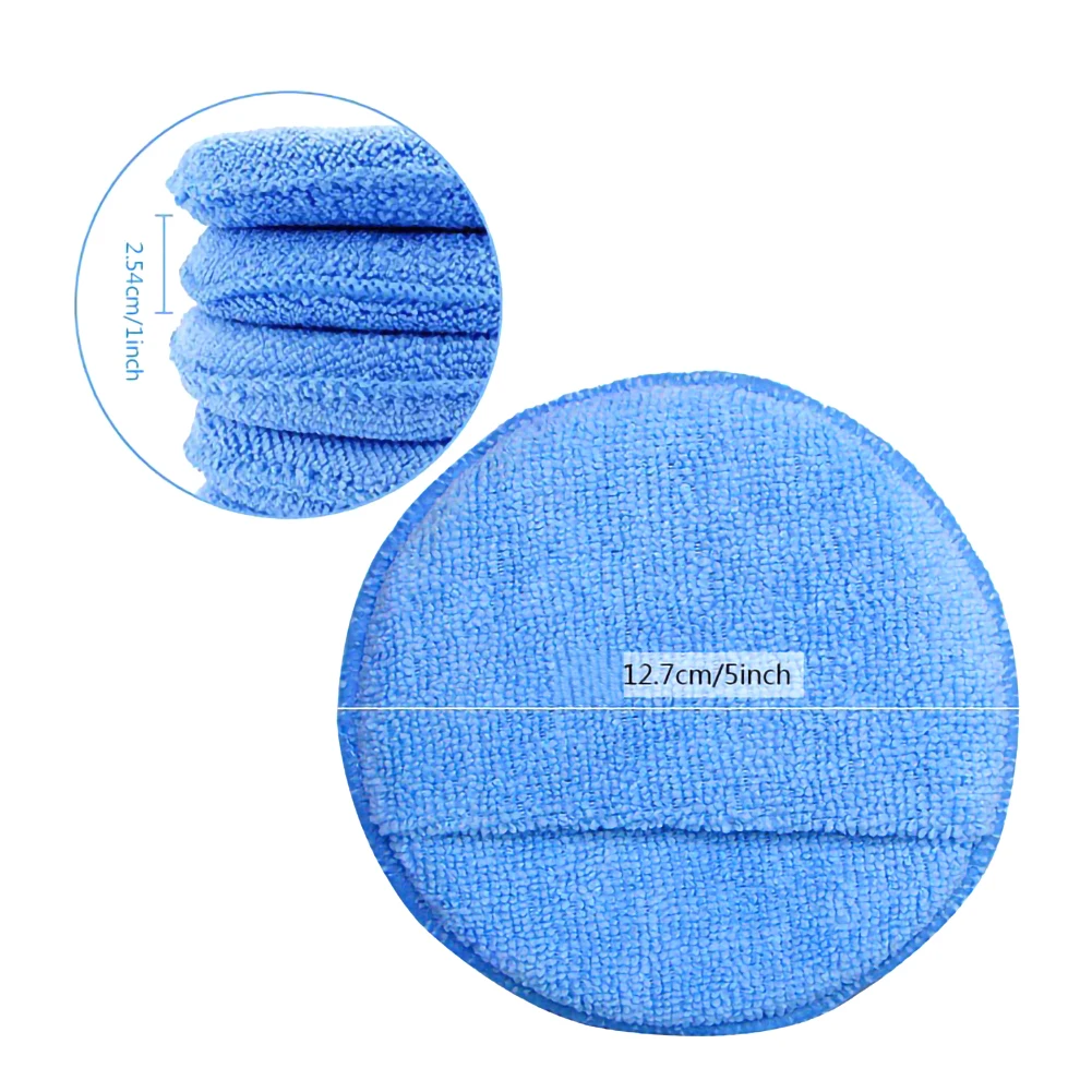 Bonnet e Enceramento Pces Carro Polisher Almofada Aplicador Microfibra Polimento Dedo Bolso Instrumentos Funitures 14 5-6 5 Esponja p/ encerar