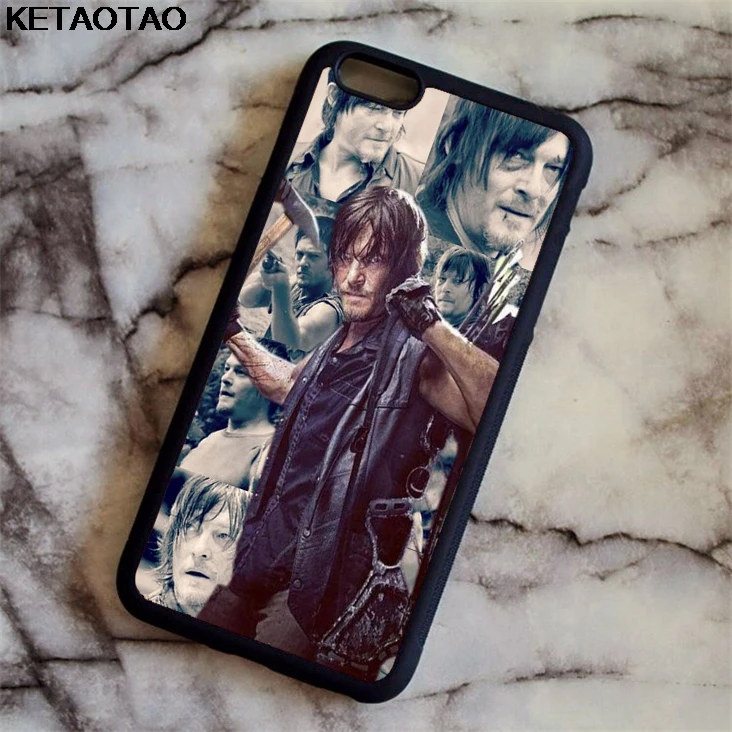 Чехол для телефона KETAOTAO The Walking Dead tv s для iPhone 4S SE 5C 5S 6S 7 8 Plus X XS XR 11 Pro Чехол из мягкого ТПУ резины и силикона - Цвет: Синий