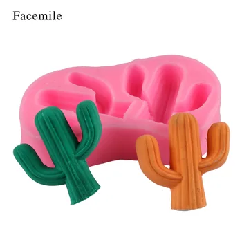 

Cactus Gypsum Aromatherapy Wax Cards Mould Chocolate Fondant Cake Mould Mould Crystal Epoxy Succulent Silicone Mould Mould
