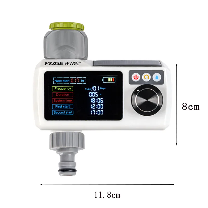 Vandtæt drypvandingssystem LCD-skærm Solenergi Opladning Autovandingsenhed Have Home Intelligent Sprinkler_voghion.com