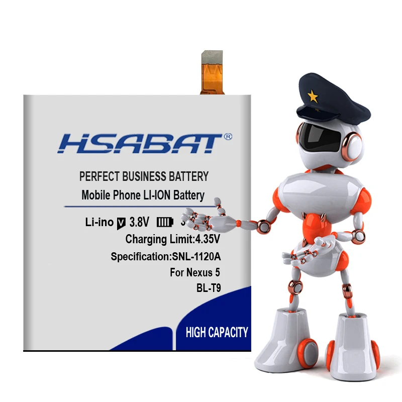 HSABAT 3500 мАч BL-T9 для LG Nexus 5 батарея E980 Google Nexus G D820 D821 Nexus5 Megalodon D8 Google Nexus 5 батарея