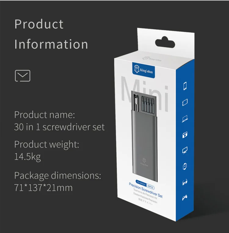 Präzisions-Schraubendreher-Set in 1 Magnet-Bit-Mine kleines tragbares Handwerkzeug-Kit für die Reparatur von Xiaomi-Handy-PC-Uhren – Detail 18