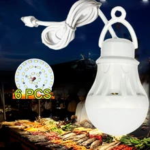 Mini Camping Lantern 5V Hanging Tent Fishing Night Light Book Reading Powerbank Birght Table Lamp Portable USB LED Lamp Bulb