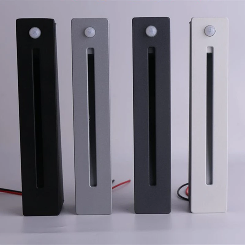 

Cree Stair Led Light Sensor Sconce Wall Decor Ressessed in Garden Lamp White / Black Aluminum