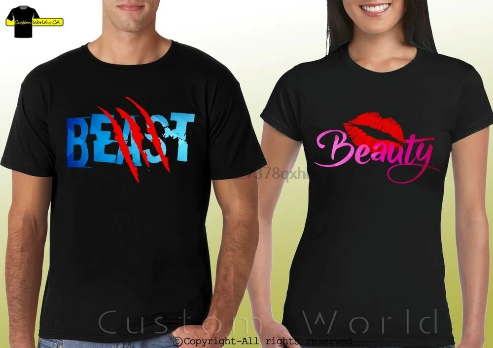 Beauty Beast Matching Shirts Couple T 