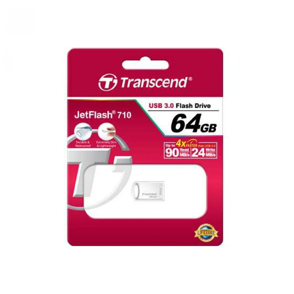 Флэш-накопитель 64GB JETFLASH 710(Silver