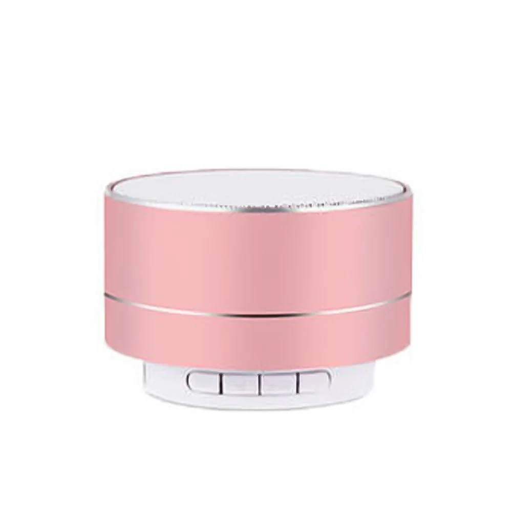 Kebidu Mini Speakers Super Bass Bluetooth Speaker Stereo Music Subwoofer Portable LED Loudspeaker Hands-free Call FM TF Card - Цвет: Rose Gold